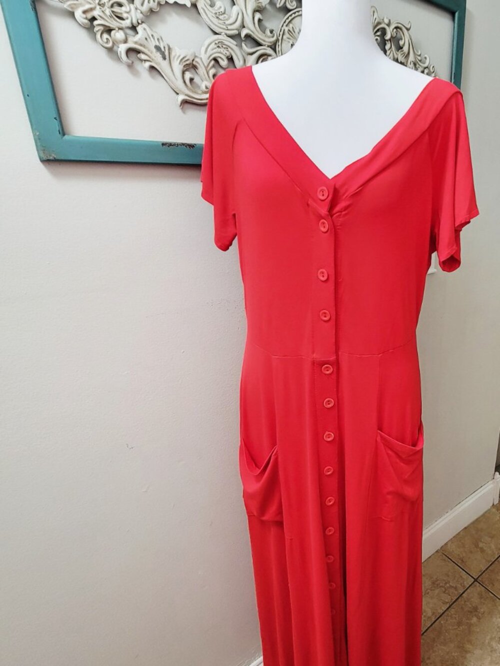 Button-Front Women’s Dress